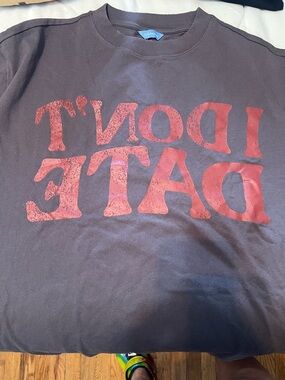 Dark Brown Crewneck Tee with Size Tag (2XL)